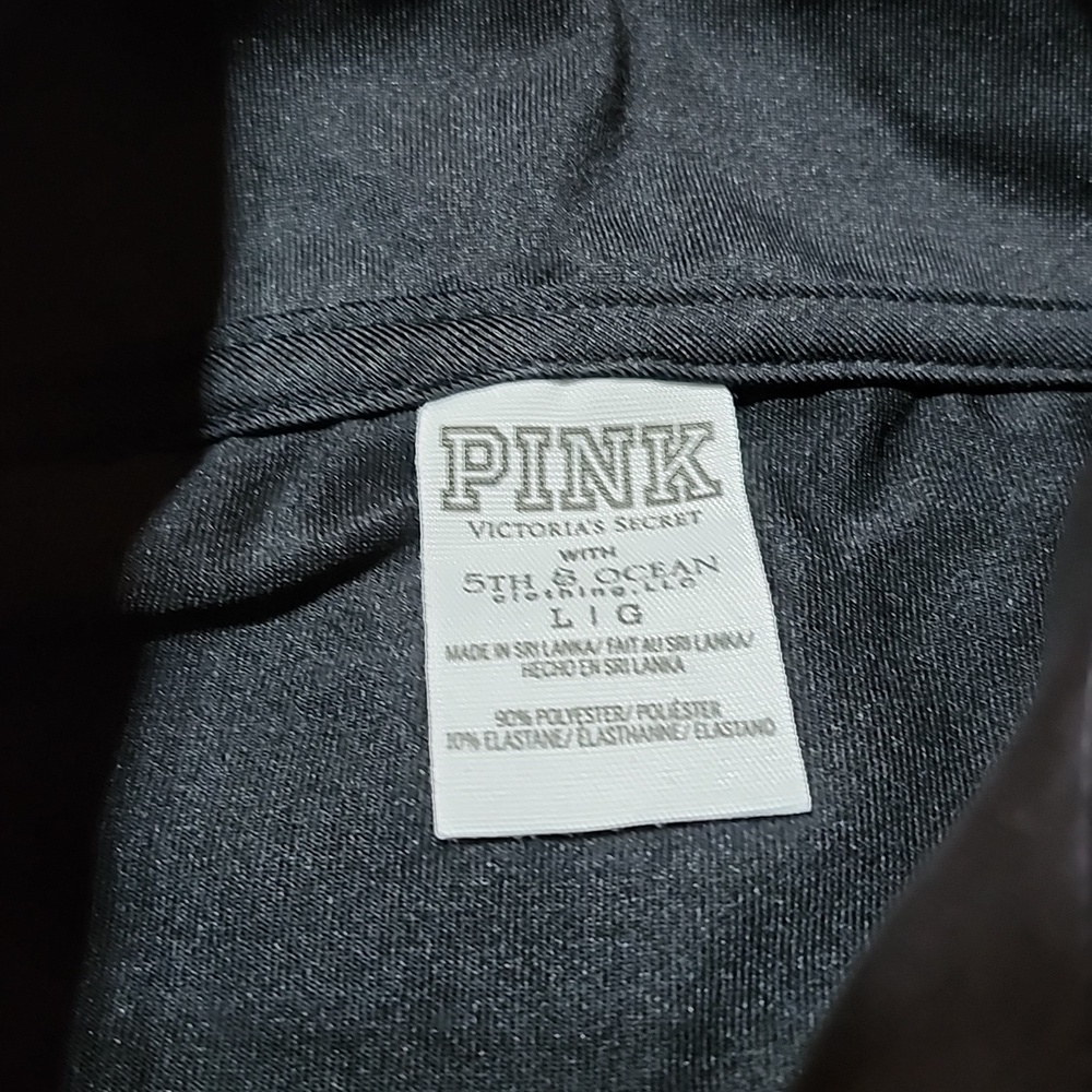 VINTAGE VS PINK 2016 REFLECTIVE TRIM HALF-ZIP NEBRASKA COLLEGIATE SHIRT JACKET - Picture 6 of 15